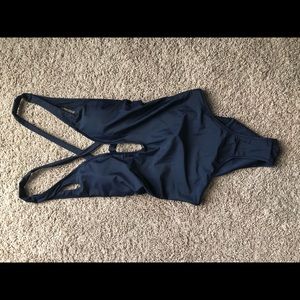 New Navy CupShe Strappy One Piece Sz M